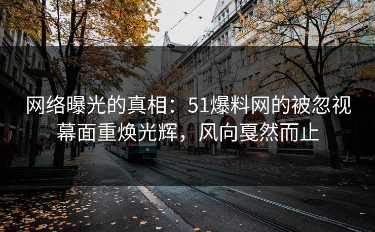 网络曝光的真相：51爆料网的被忽视幕面重焕光辉，风向戛然而止